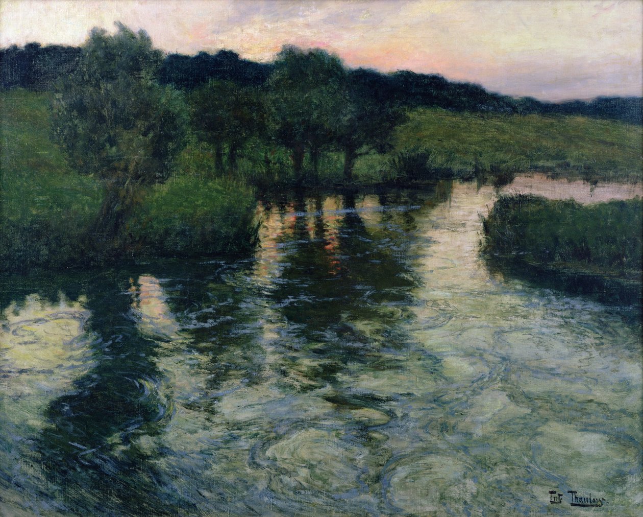 Paisagem com um rio de Frits Thaulow