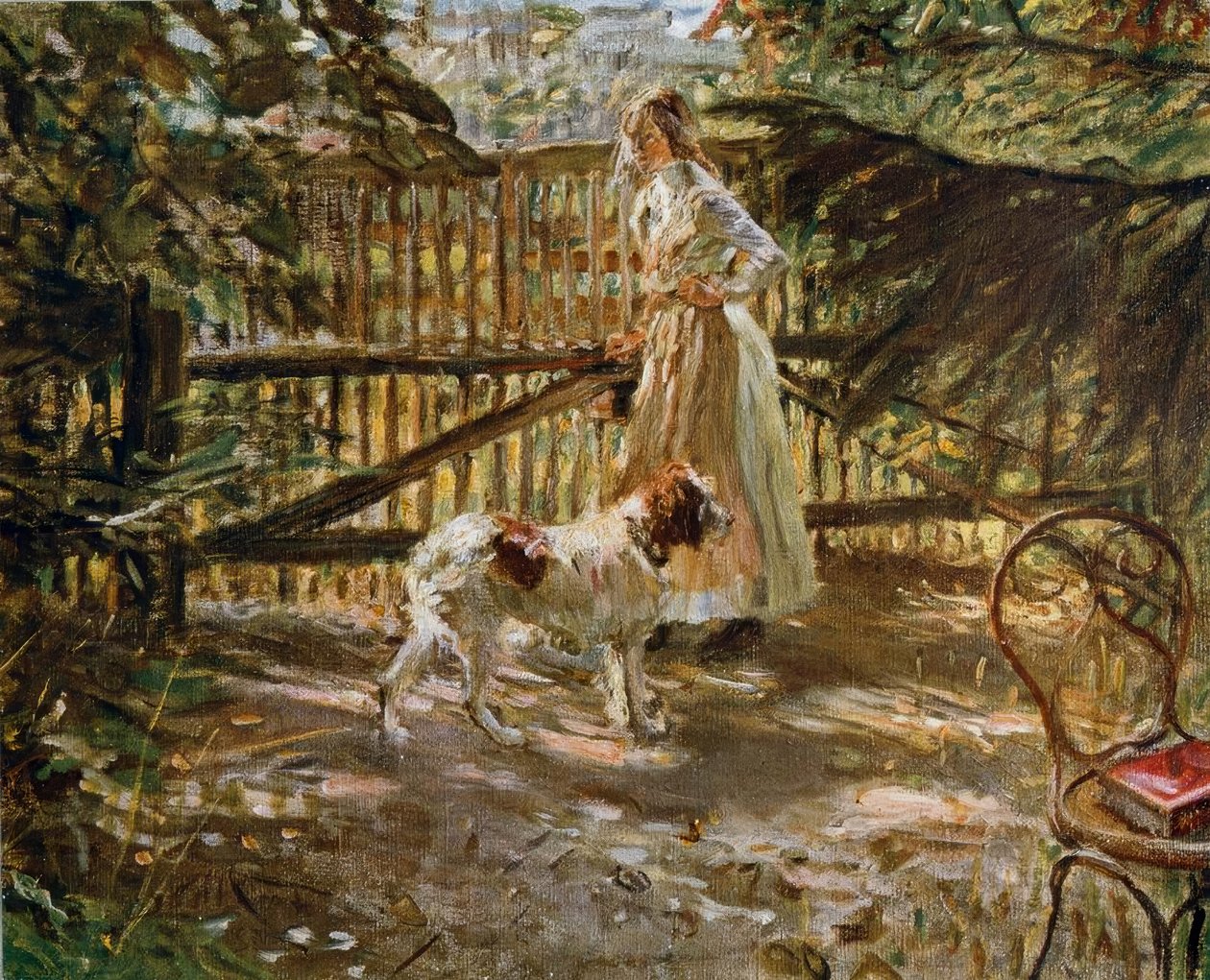 Na cerca do jardim de Fritz von Uhde