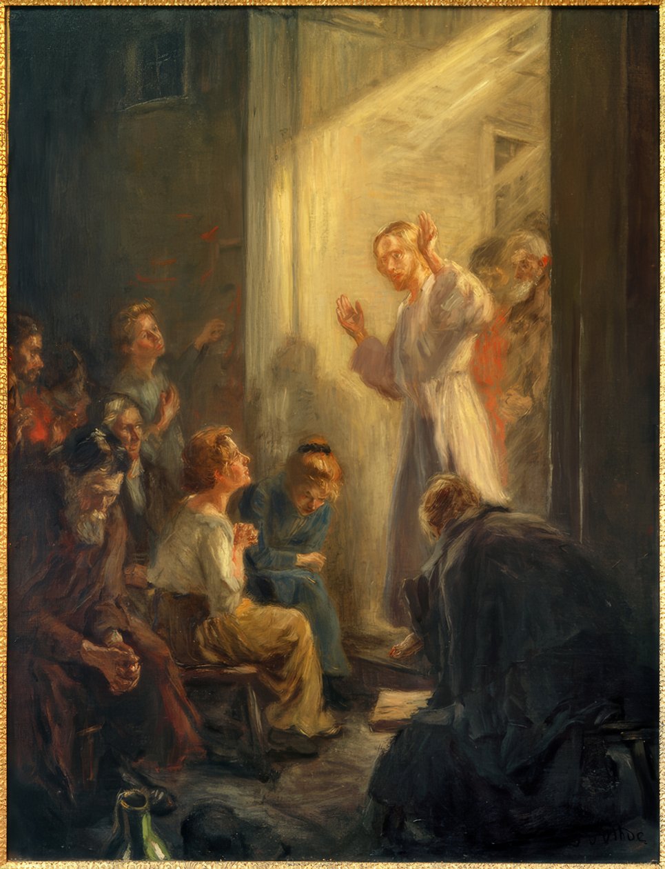 A luz do mundo de Fritz von Uhde