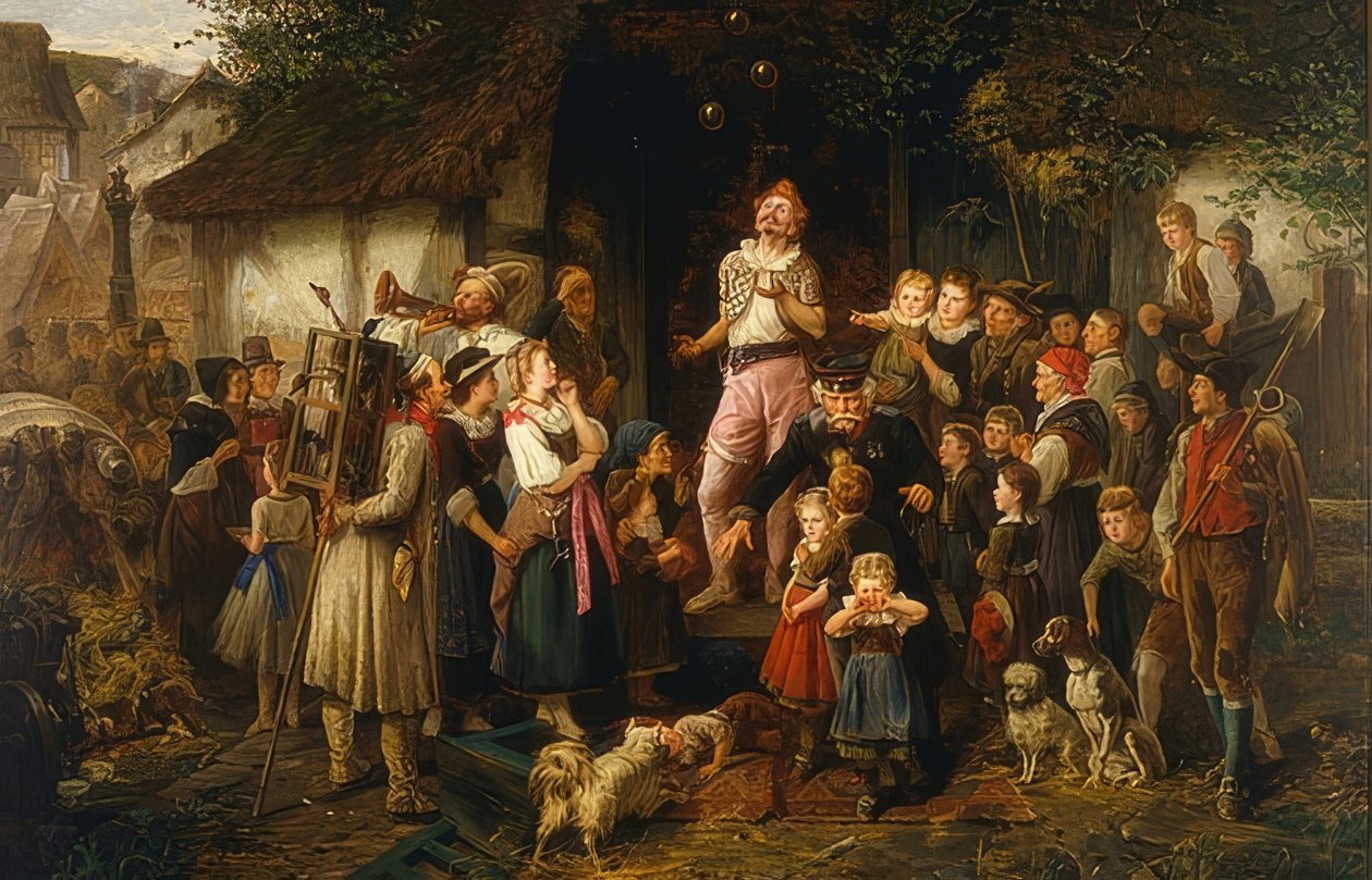 O malabarista: um festival da vila. 1873 de Fritz Beinke