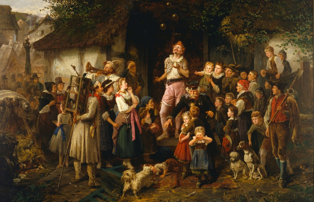 O malabarista: uma feira da vila, 1873 de Fritz Beinke