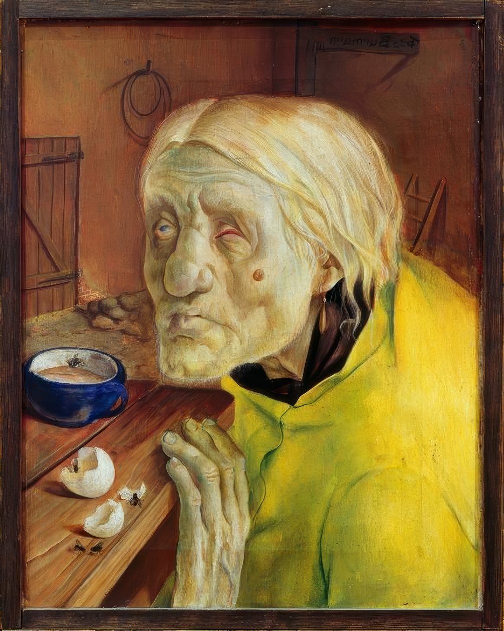 Senhora Biene de Worpswede, 87 anos de Fritz Burmann