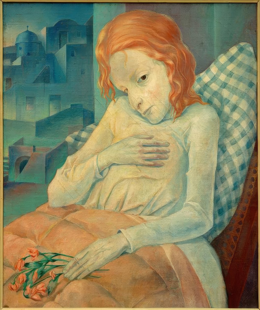 Menina doente de Fritz Burmann