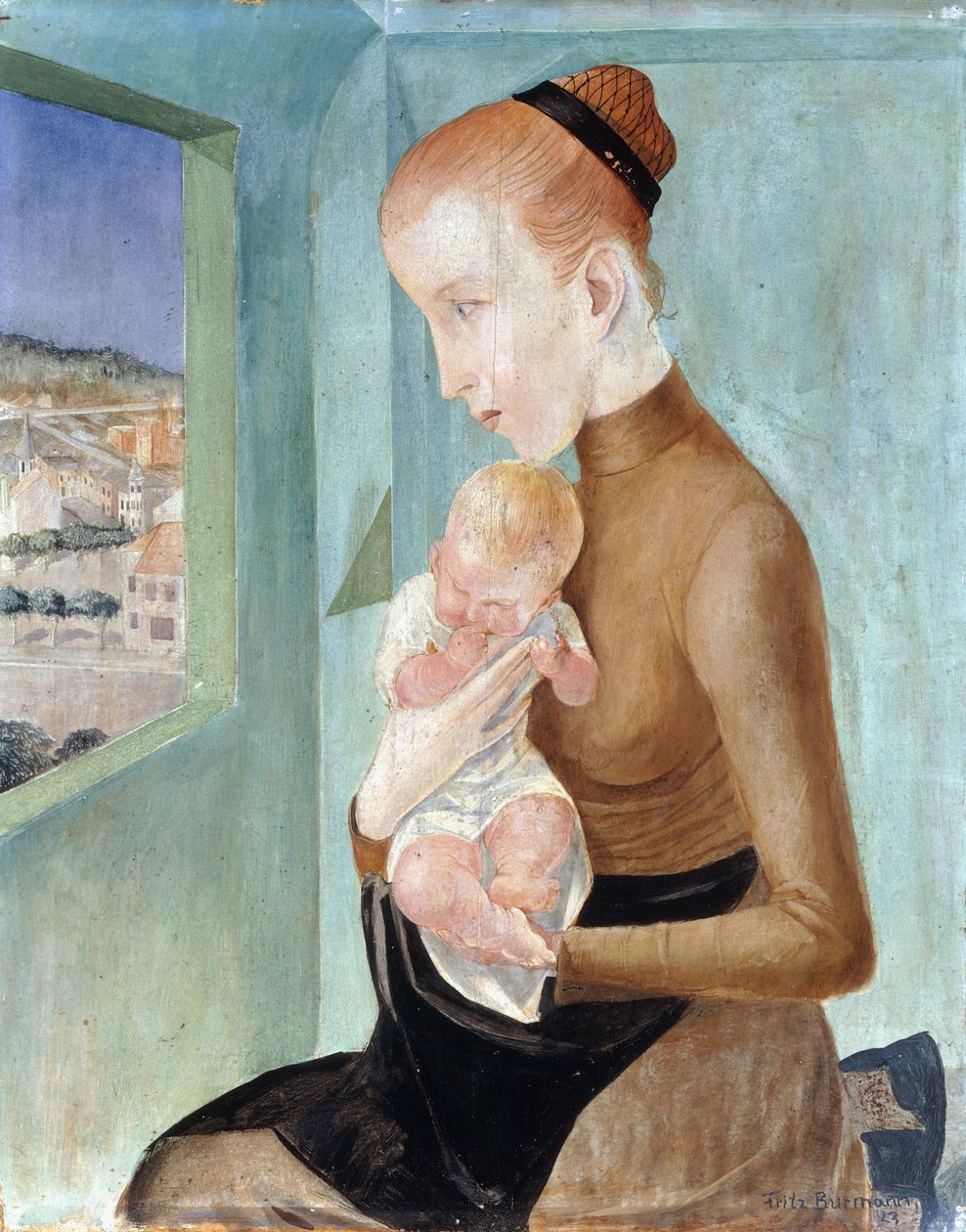 Mãe e filho; mãe e filho de Fritz Burmann
