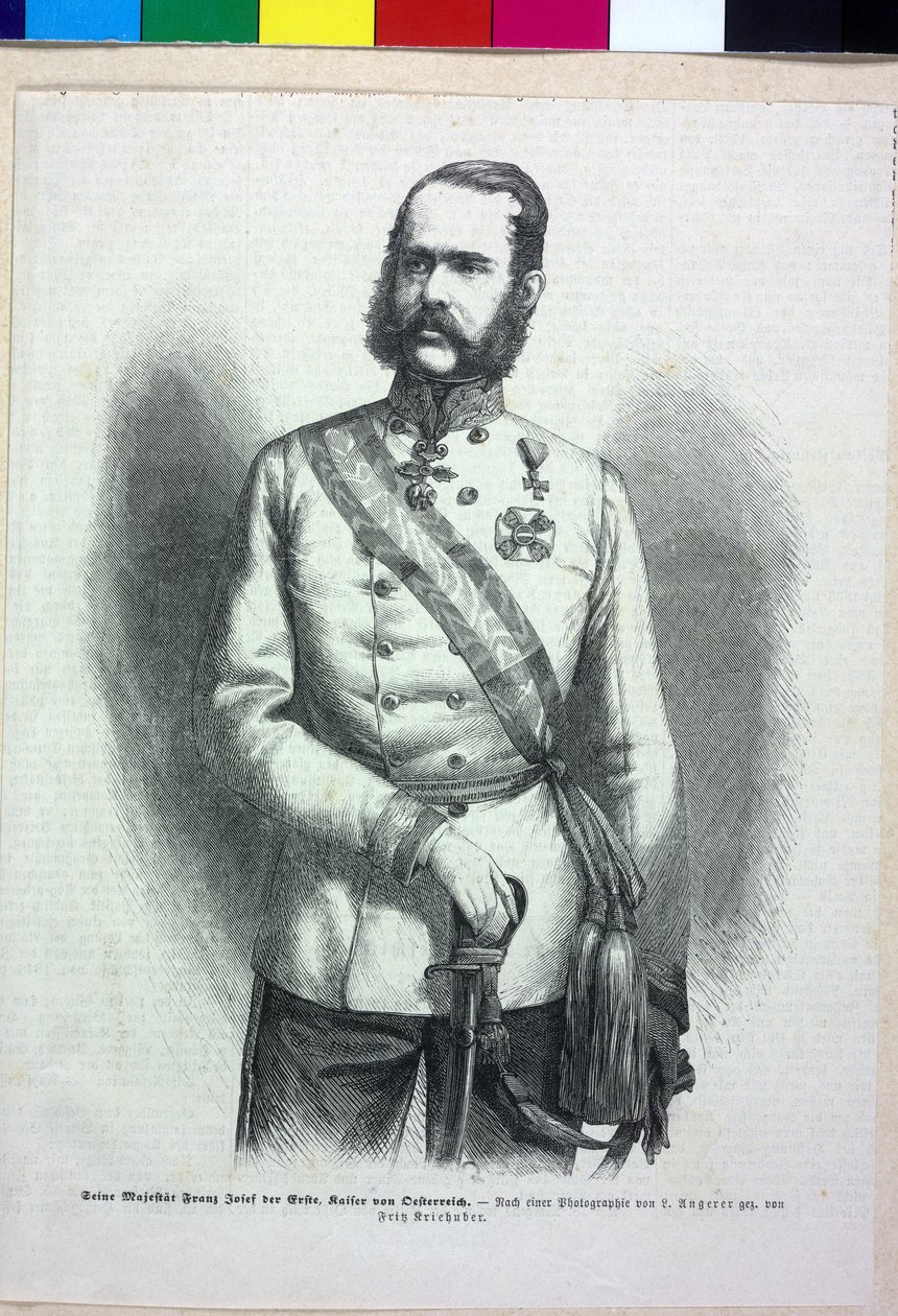Imperador da Áustria Franz Joseph I de Fritz Kriehuber