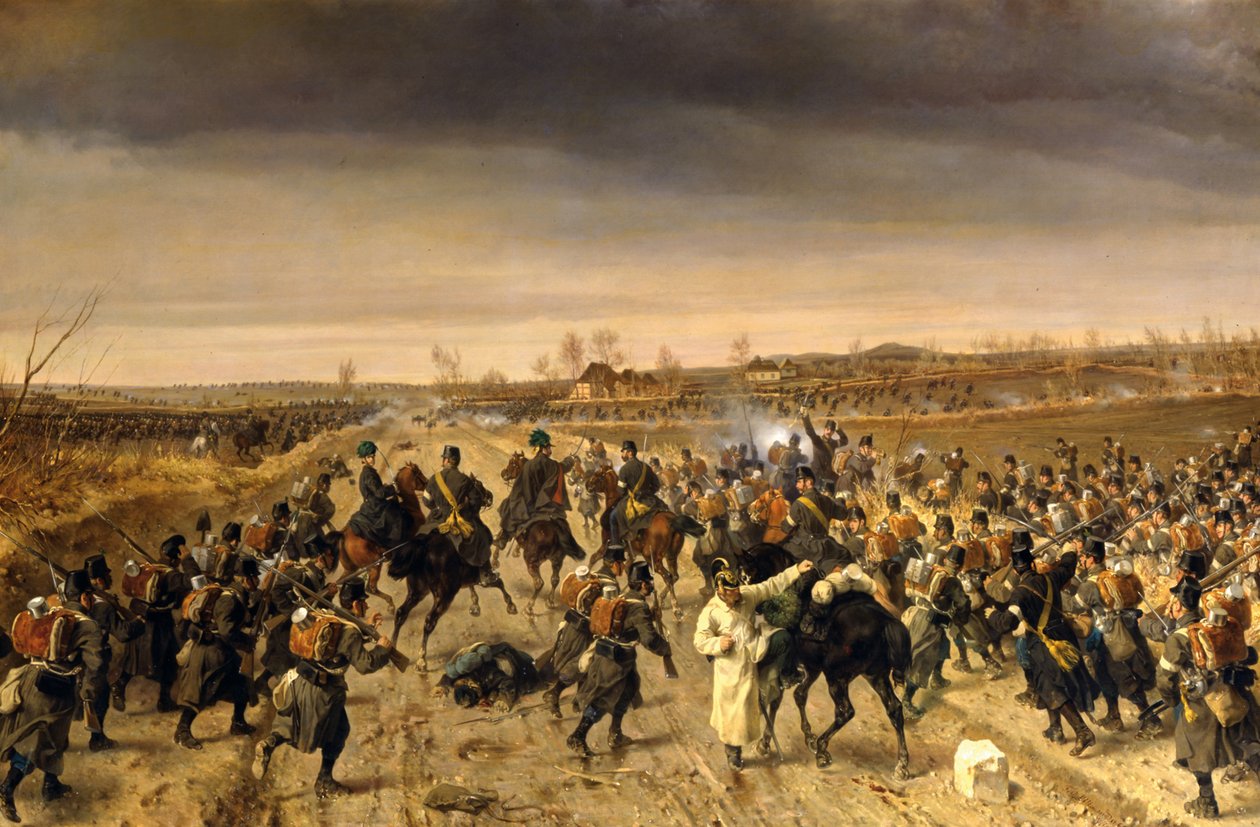 A Batalha de Oberselk em 3 de Fevereiro de 1864 de Fritz L