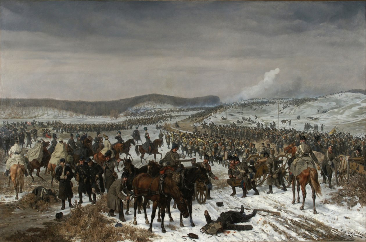 A Batalha de Oversee em 6 de fevereiro de 1864 de Fritz L