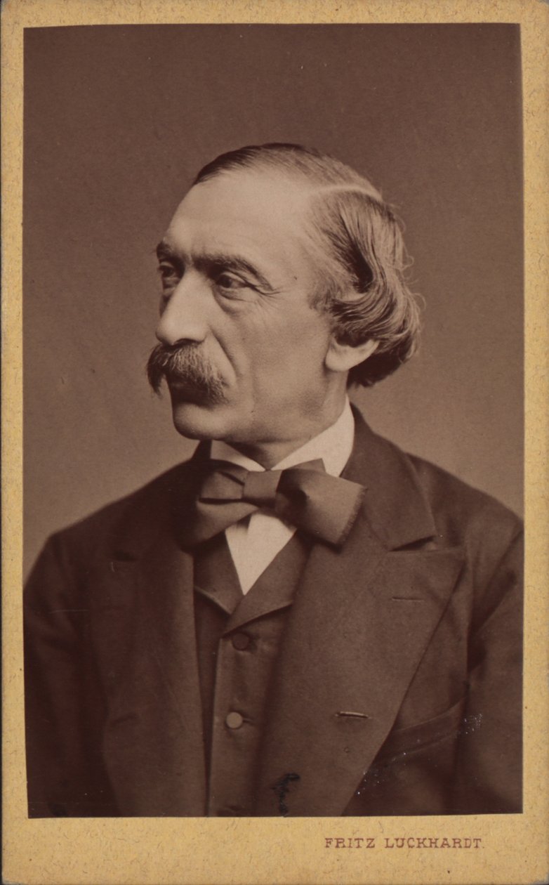 Retrato do compositor Carl Evers 1819-1875, antes de 1875. de Fritz Luckhardt