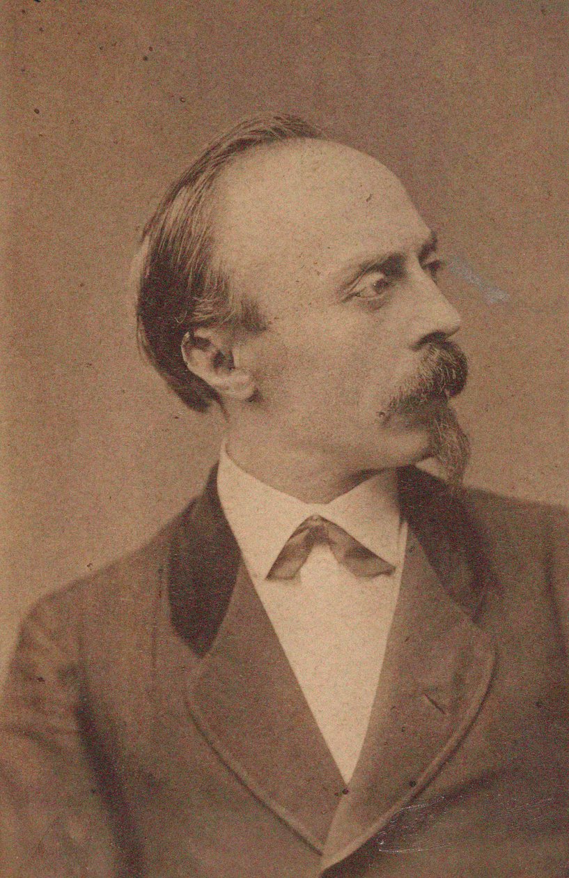 Retrato do compositor Hans von Bülow 1830-1894, c. 1875 de Fritz Luckhardt