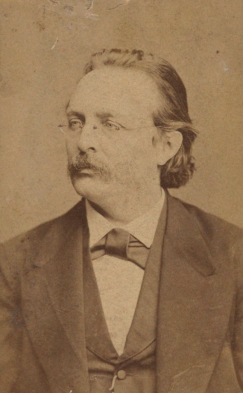 Retrato do organista e compositor Edmund Kretschmer 1830-1908, c. 1880 de Fritz Luckhardt
