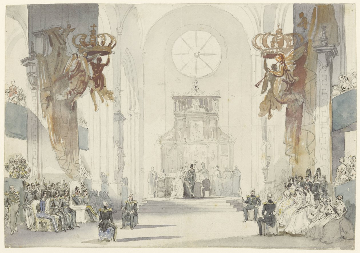Casamento da Princesa Santa Luísa com o Príncipe Carlos da Suécia de Fritz Ludwig von Dardel
