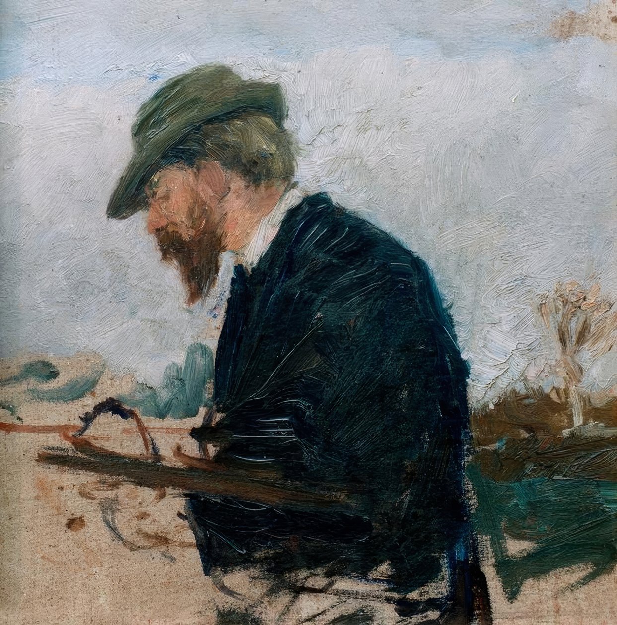Otto Modersohn pintura de Fritz Mackensen