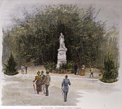 O memorial de Luisen no Thiergarten de Berlim de Fritz Rakowski
