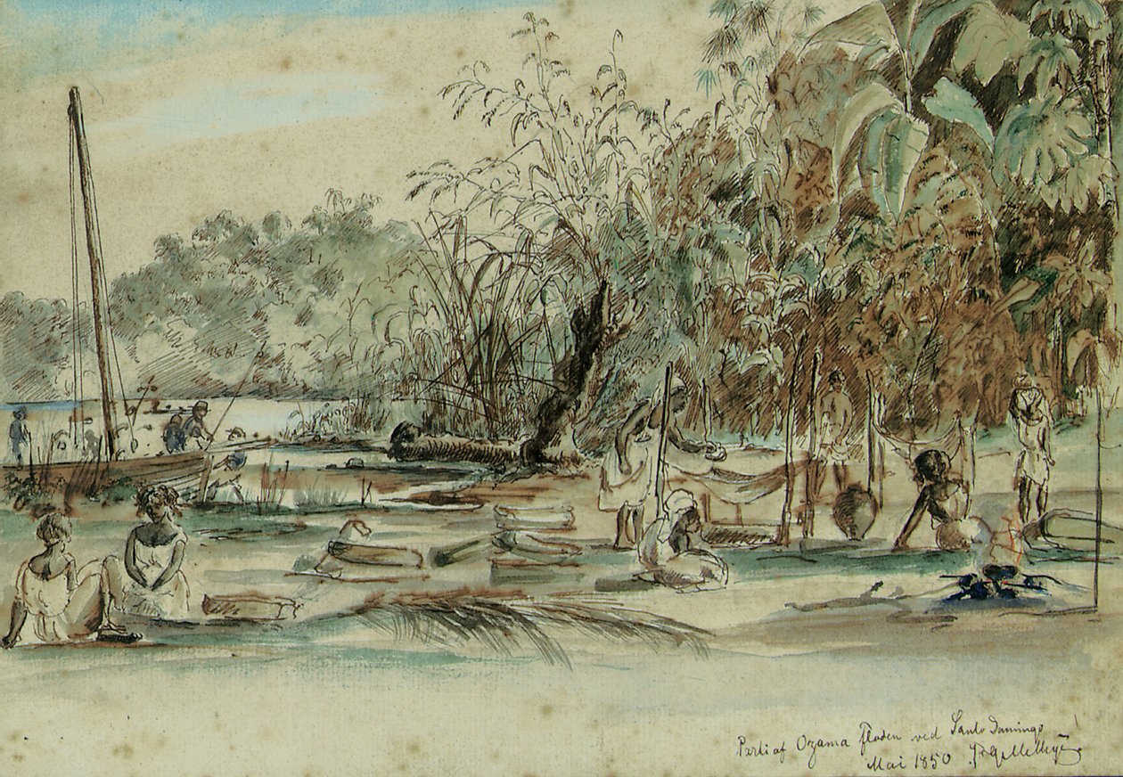 Santo Domingo, St. Thomas, 1850 de Fritz Siegfried Georg Melbye