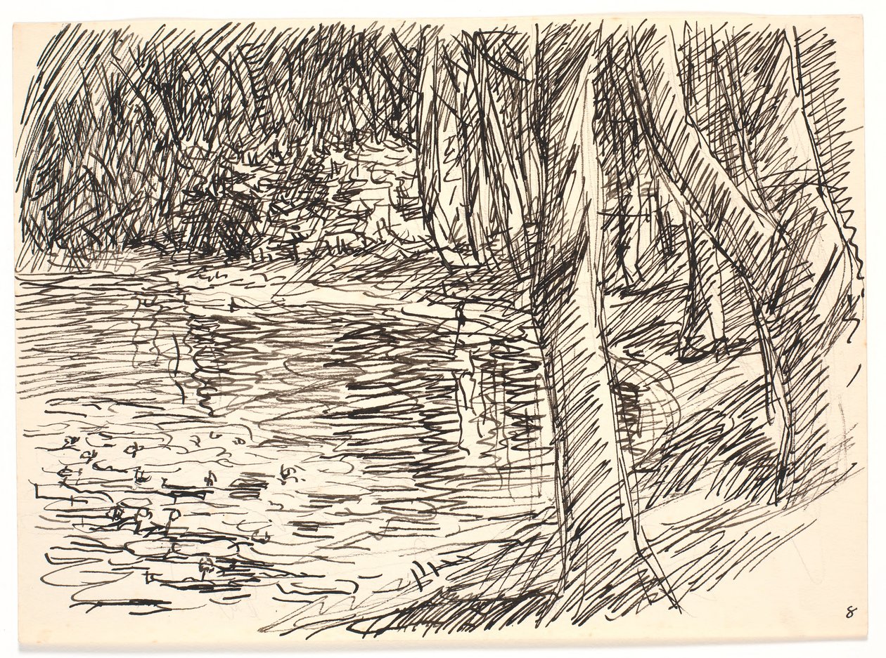 Um lago da floresta de Fritz Syberg