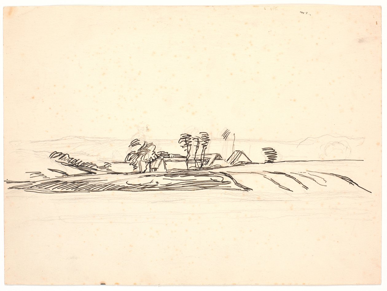 Paisagem com uma fazenda de Fritz Syberg