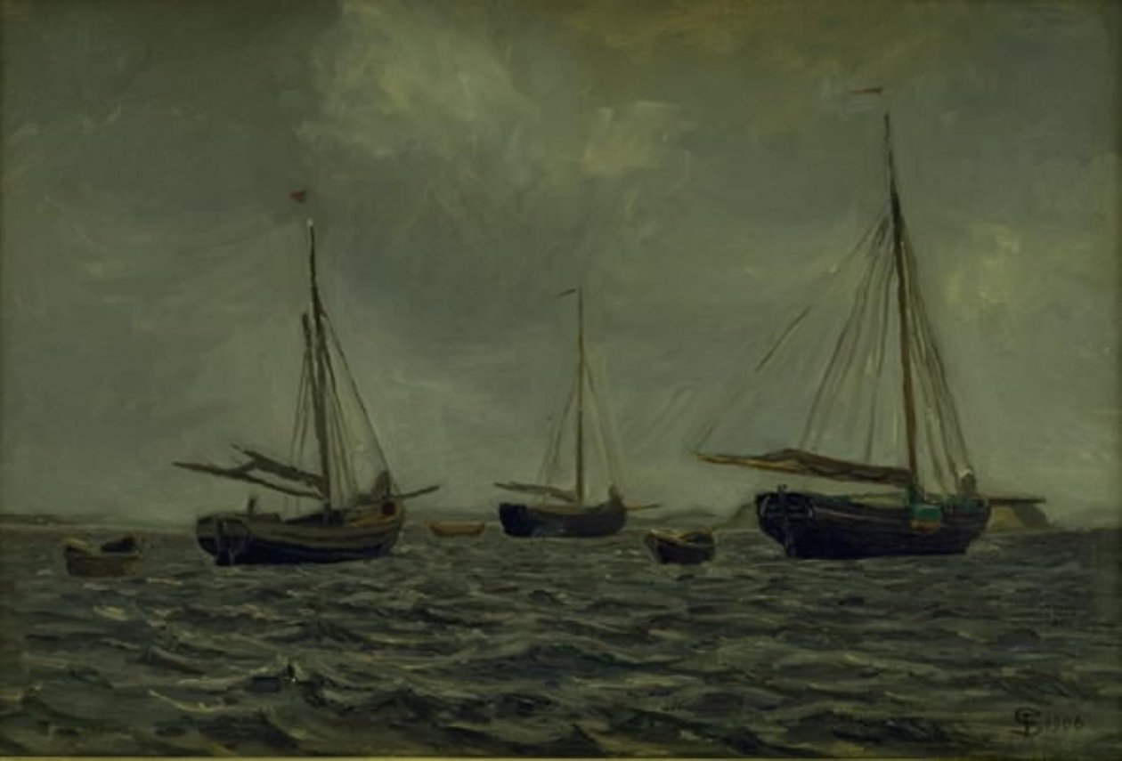 Navios na âncora de Fritz Syberg