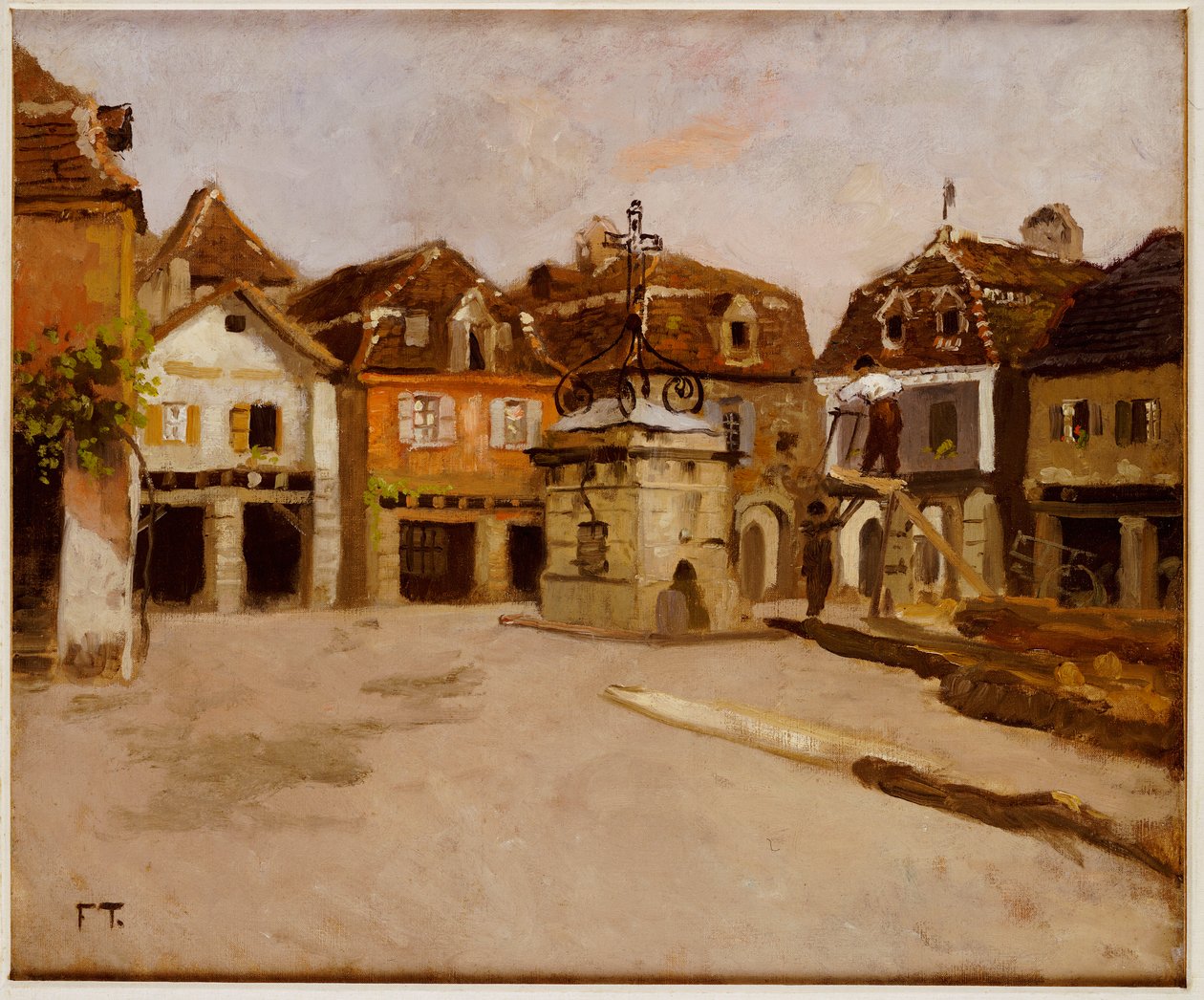 Praça da cidade de Frits Thaulow