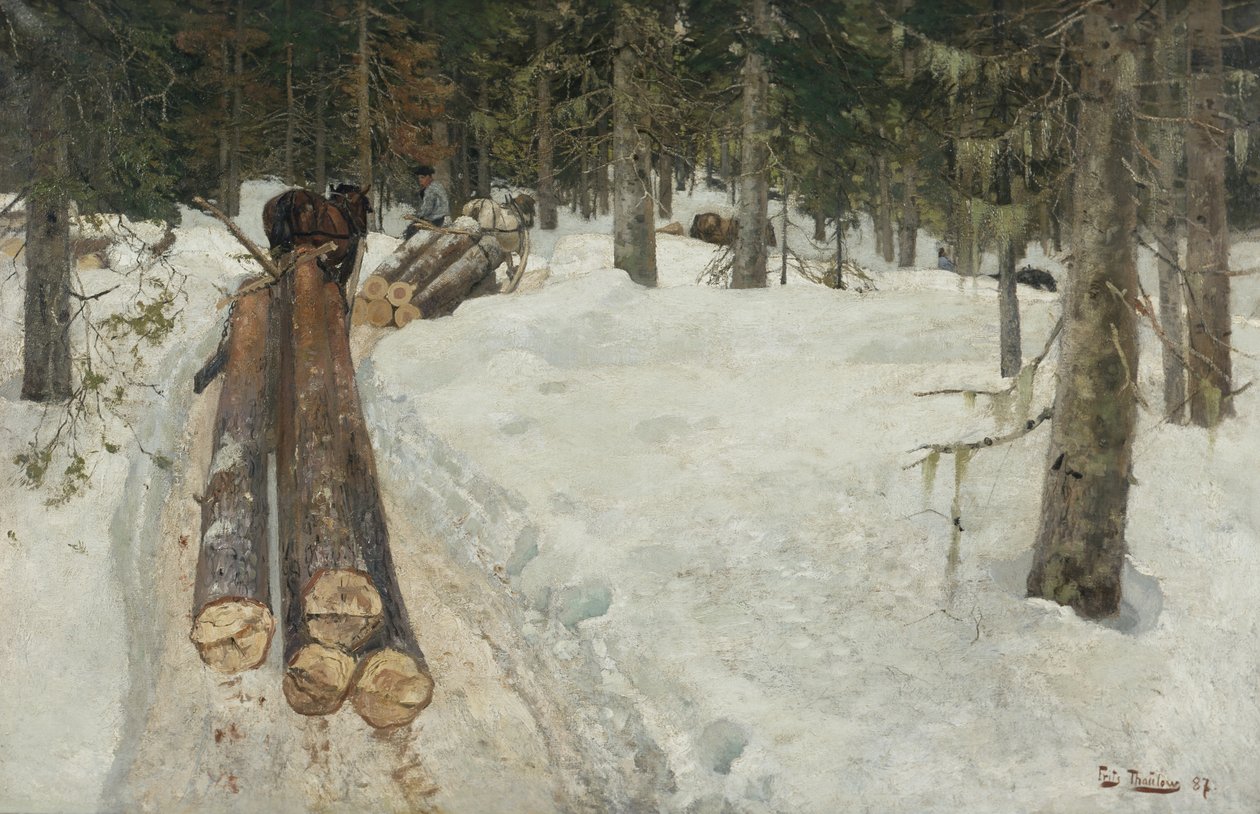 Madeira de condução de Fritz Thaulow