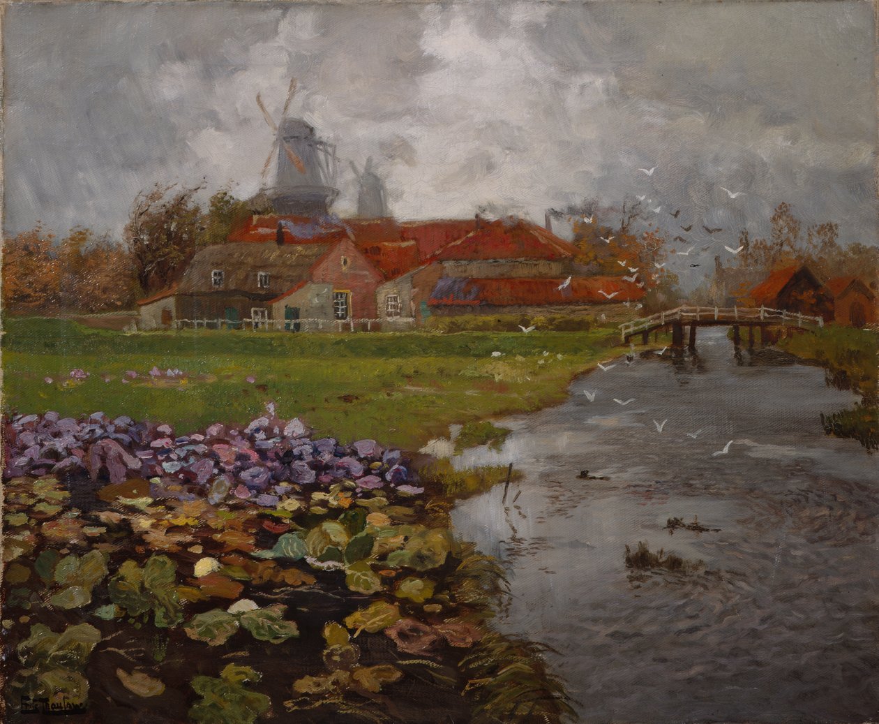 Paisagem holandesa de Fritz Thaulow