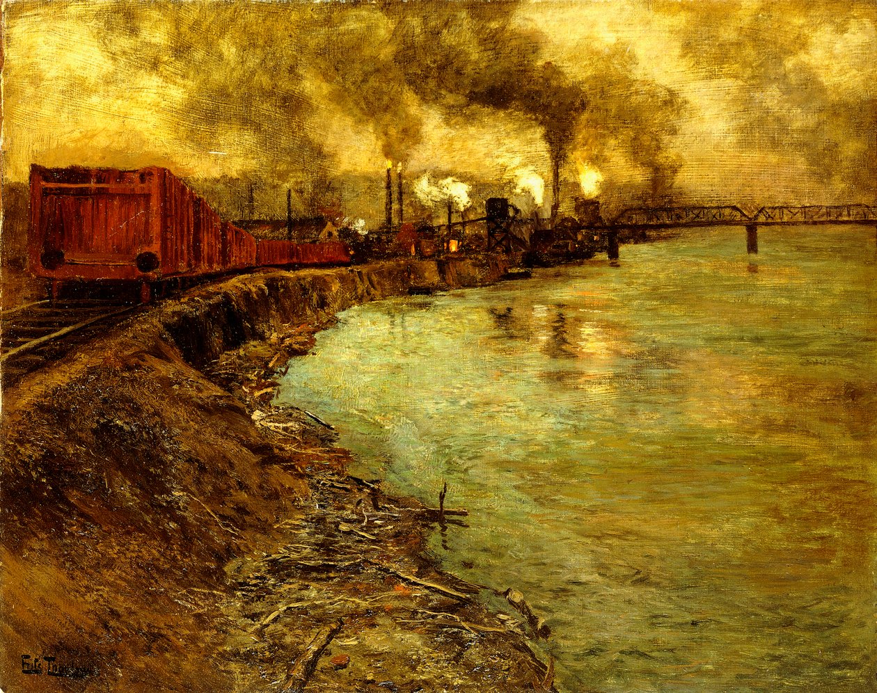 Comboio de Mercadorias, de Frits Thaulow