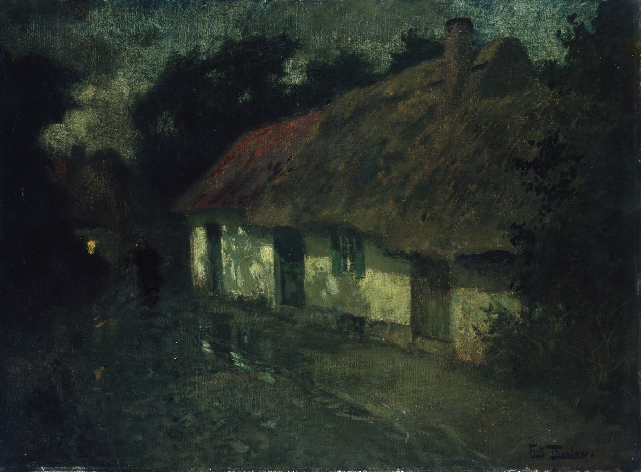 Quinta francesa, ca 1895 (pintura) de Fritz Thaulow
