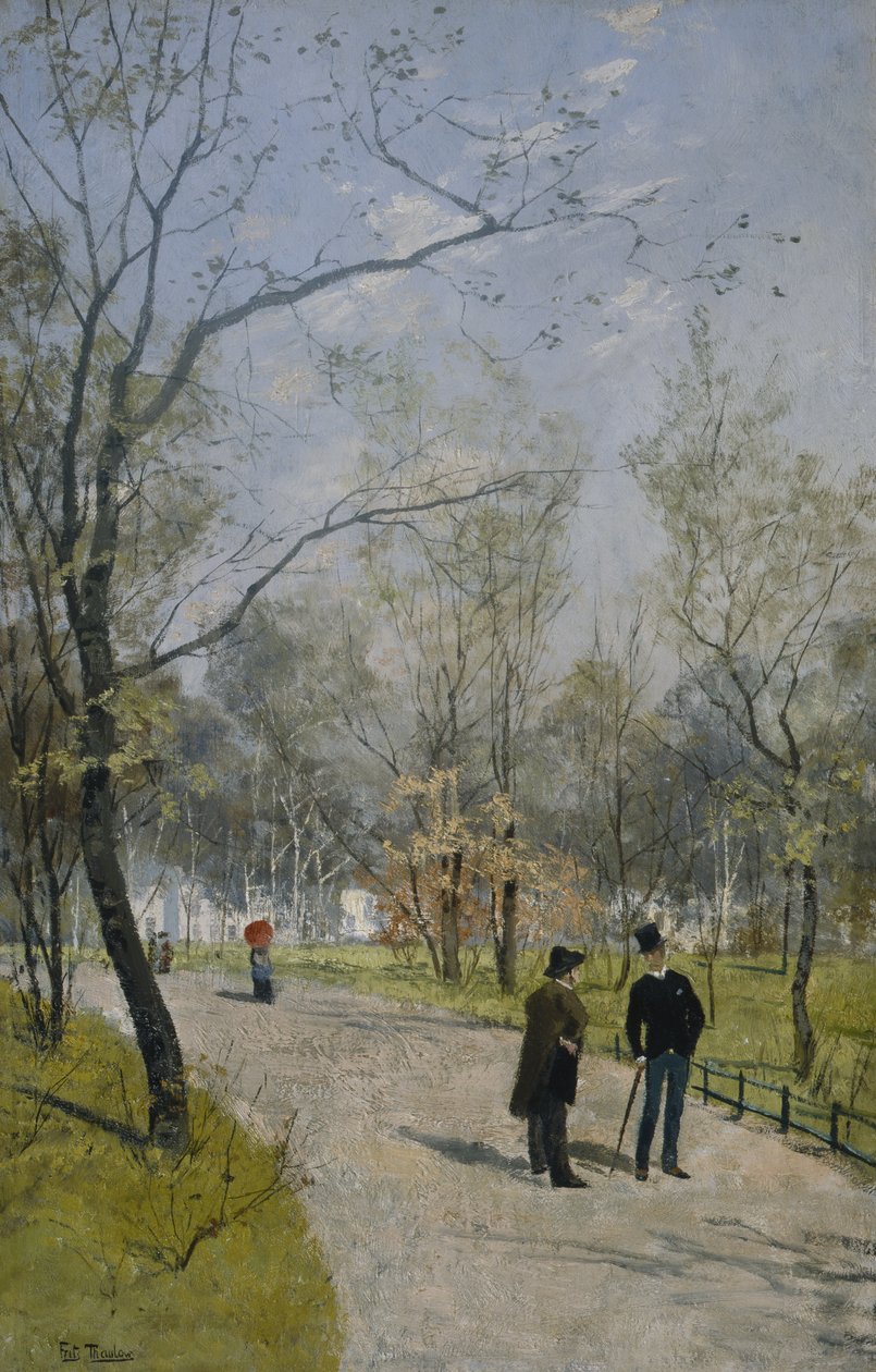 Do Jardim Real (óleo sobre tela) de Fritz Thaulow