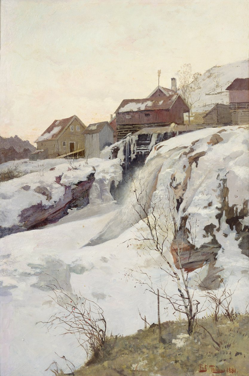 Quedas do Haug de Fritz Thaulow
