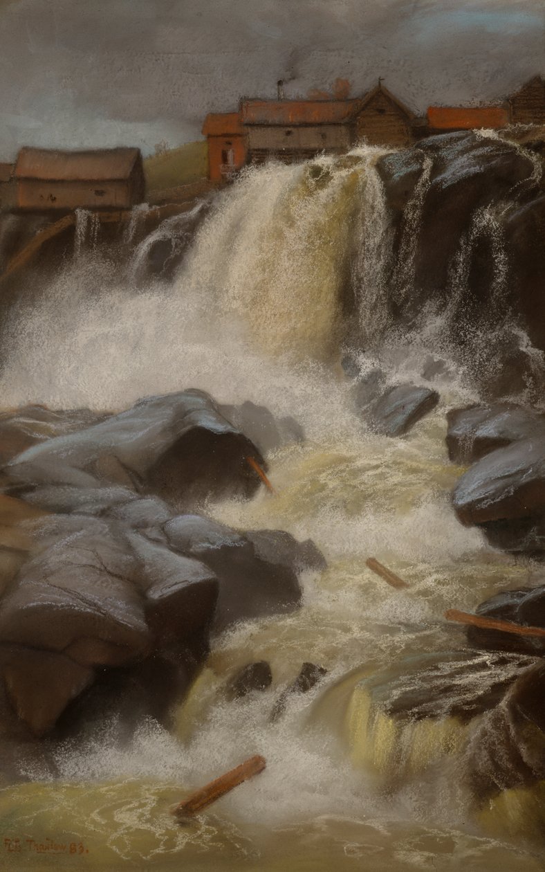 Haug falls, Modum de Fritz Thaulow