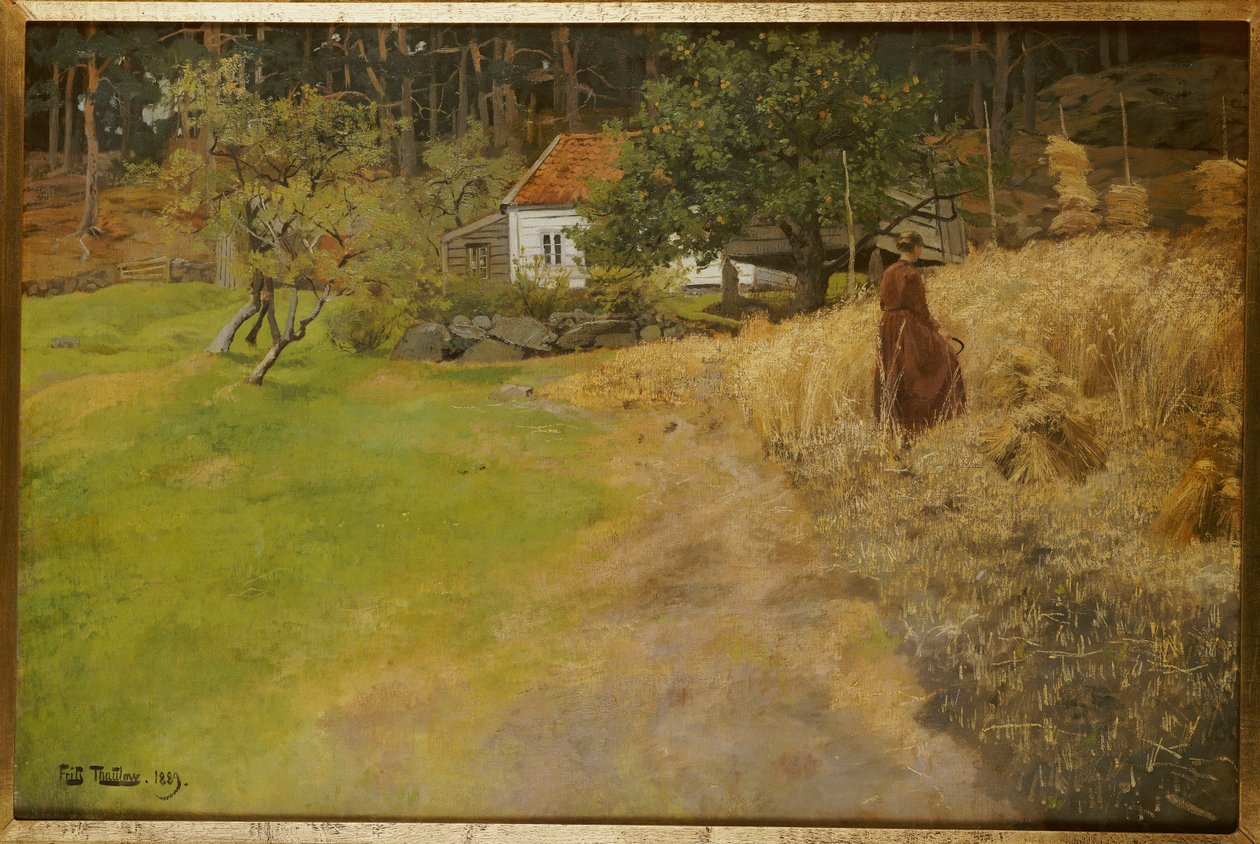Ceifa, Stord, 1889 de Frits Thaulow