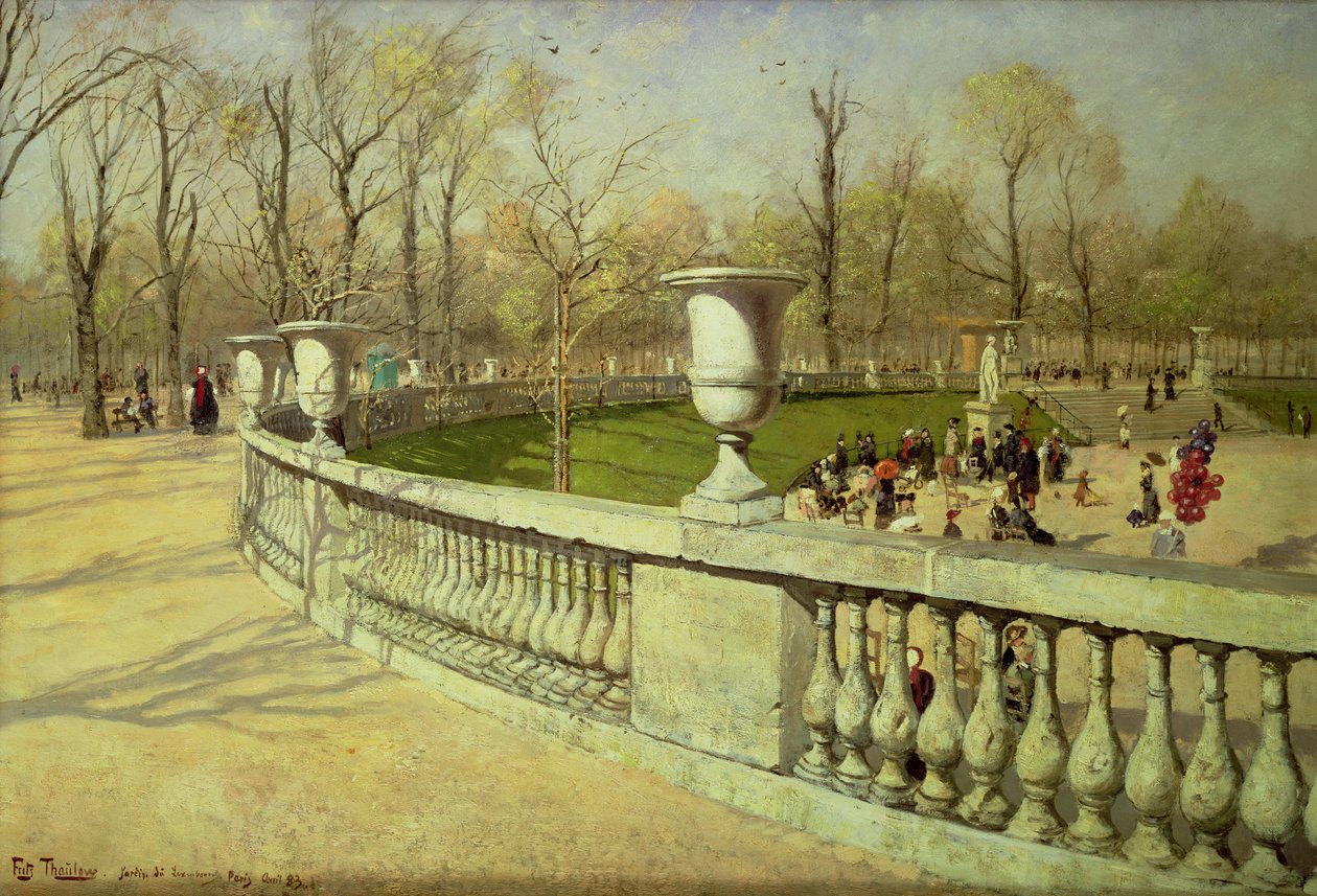 Jardim de Luxemburgo, 1883 de Frits Thaulow