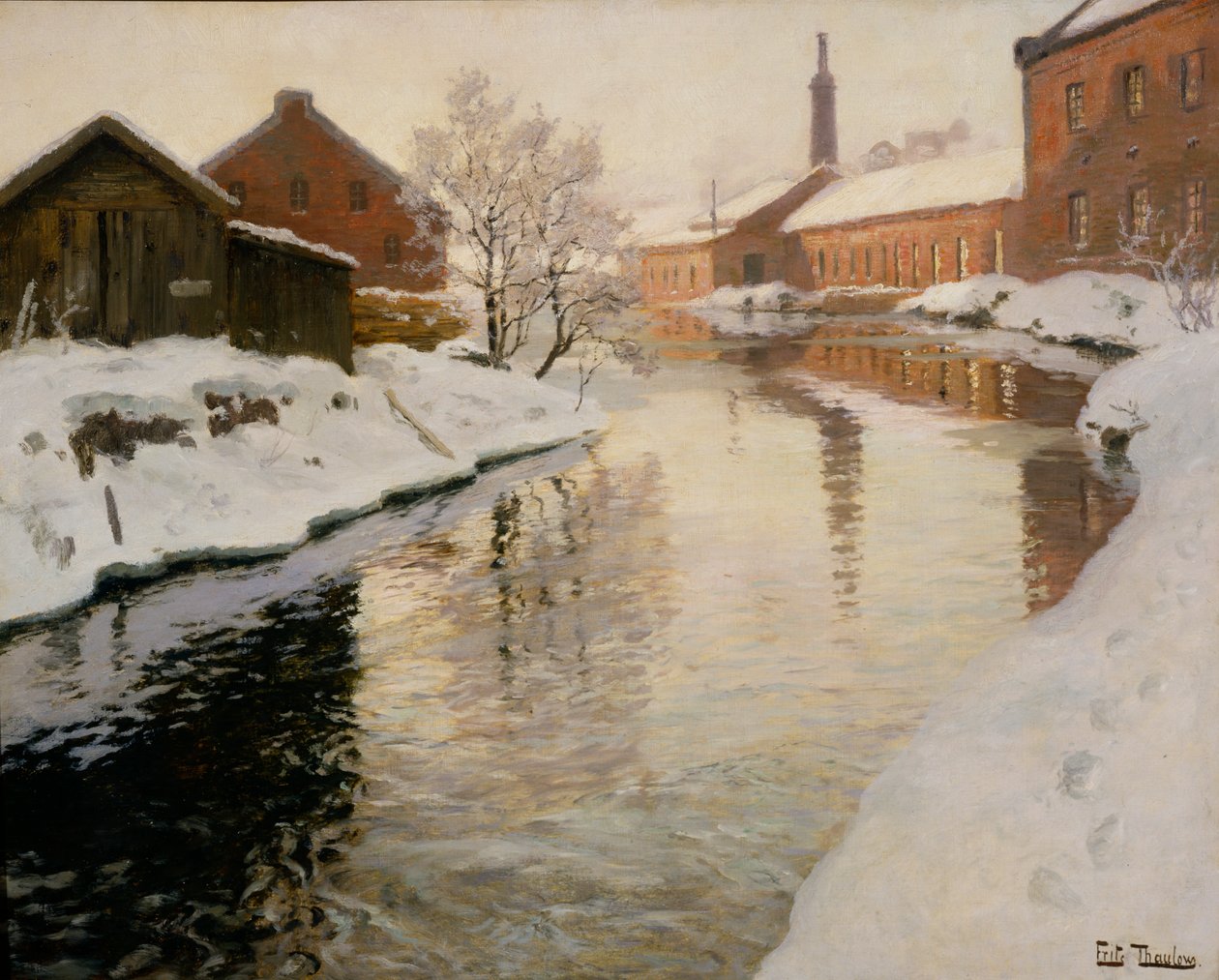 Rio Lysaker de Fritz Thaulow