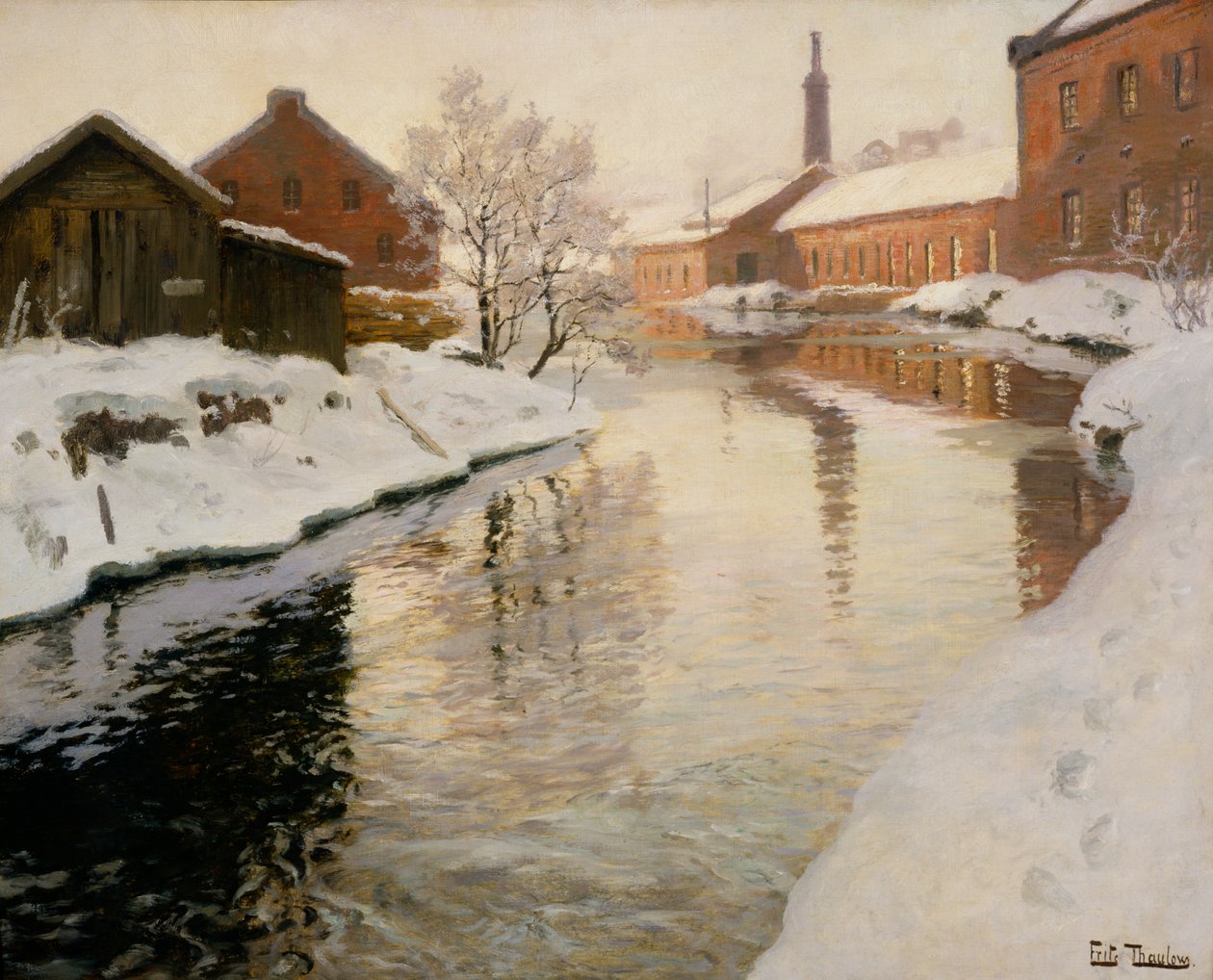 Rio Lysaker de Fritz Thaulow