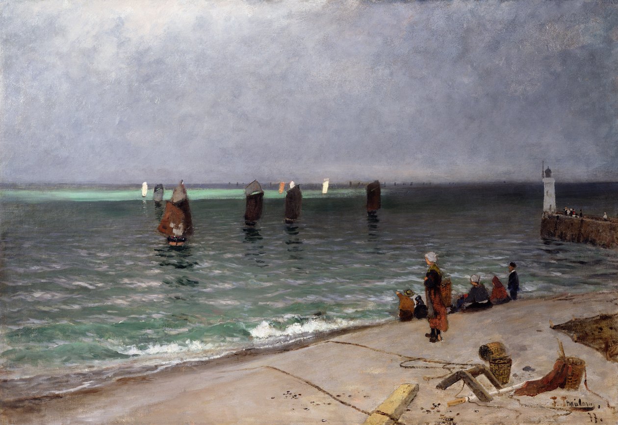 Pescadores de cavala de Fritz Thaulow