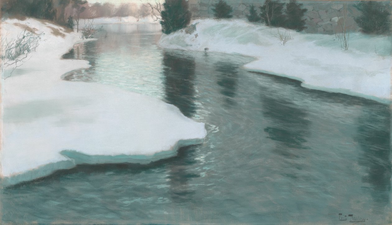 Derretimento da Neve de Fritz Thaulow