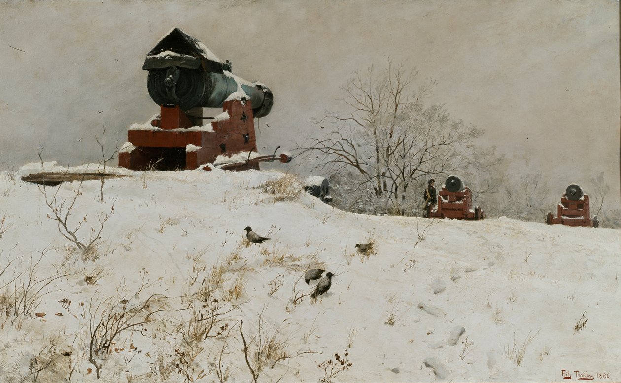 canhão vermelho de Fritz Thaulow