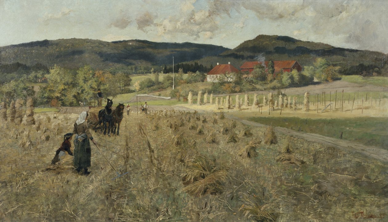 Dia de Setembro em Vestre Aker de Fritz Thaulow