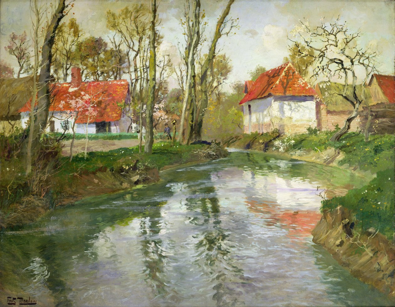 Os laticínios em Quimperle de Frits Thaulow
