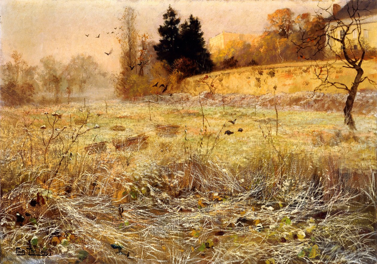 A geada do Hoar, c.1900 de Frits Thaulow