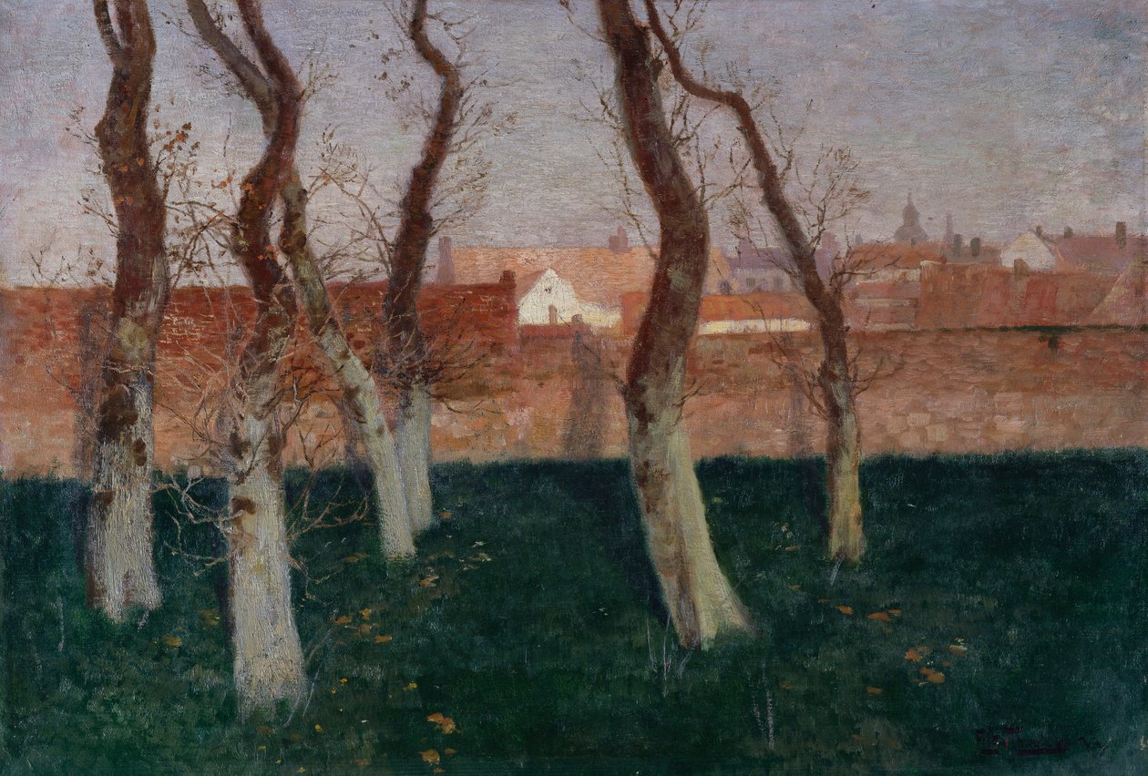 O Jardim Murado, 1893 de Frits Thaulow