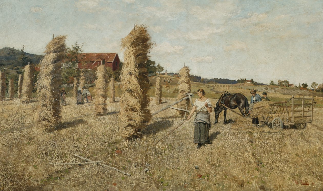 O campo em Frozen de Fritz Thaulow