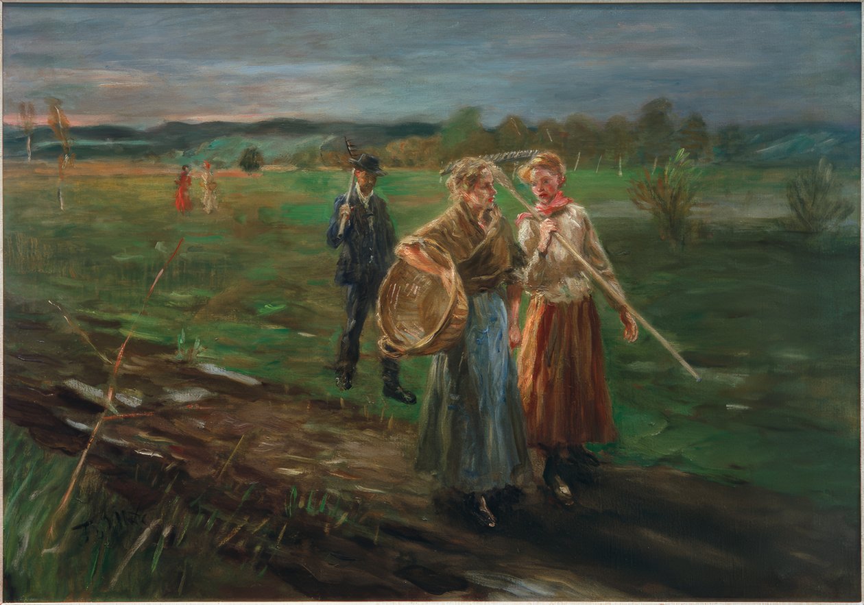 Durante a fenação de Fritz von Uhde