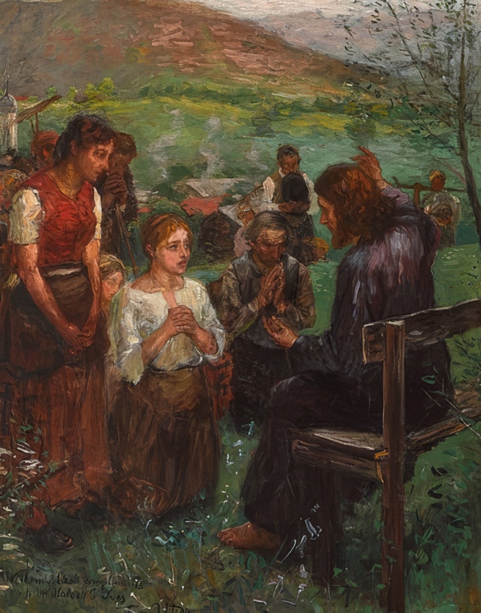 Sermão da Montanha de Fritz von Uhde