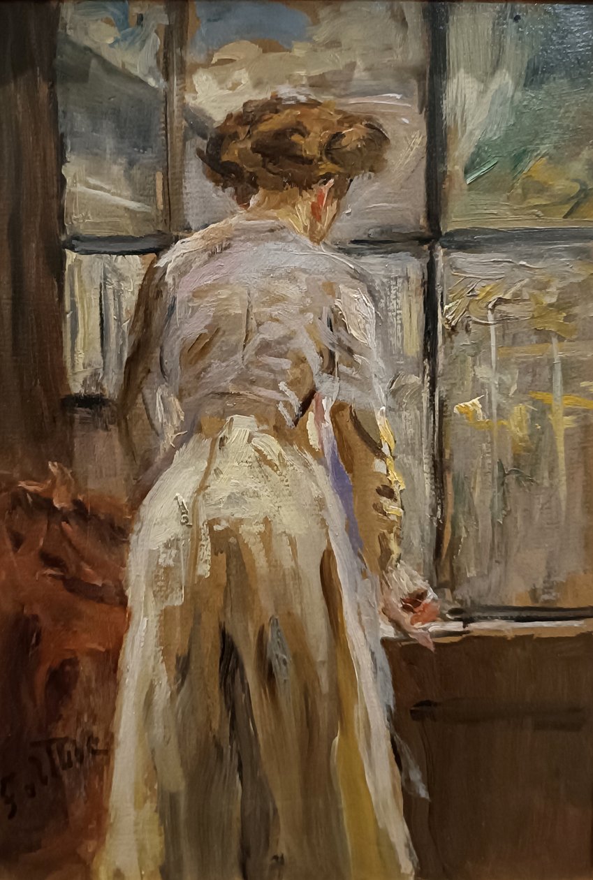 Mulher à janela ca1890 Fritz-von-Uhde SerbNatMus 20241103 301dpi 2cr de Fritz von Uhde