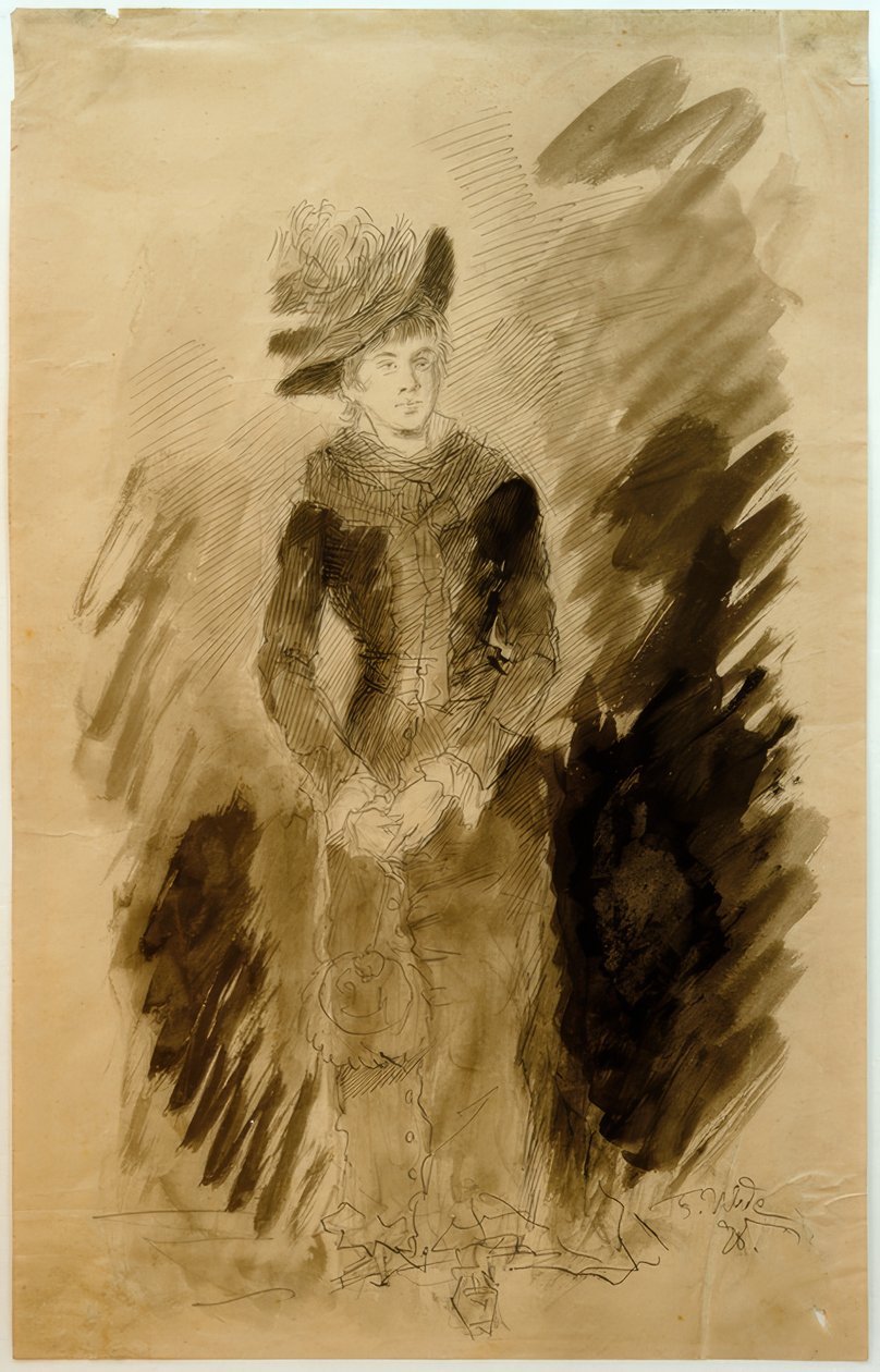 Jovem (Retrato do noivo Amalie Endres) de Fritz von Uhde
