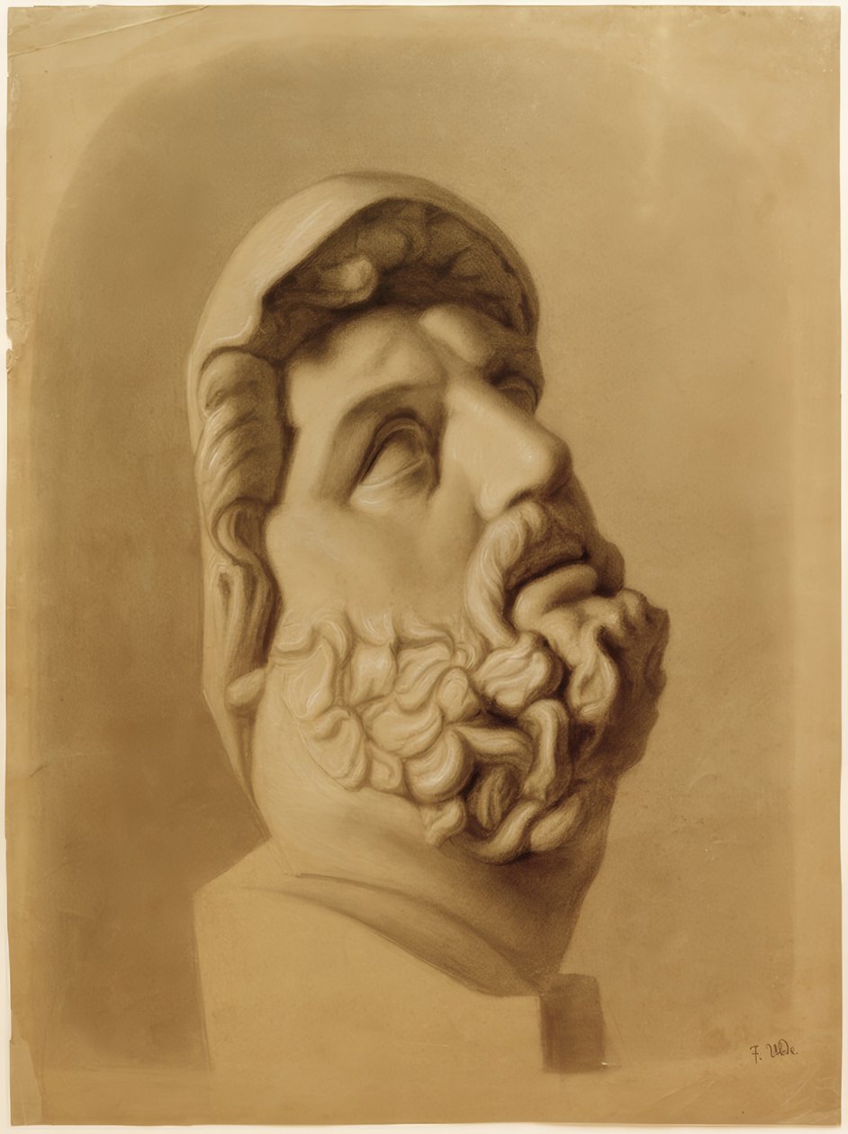 Kopfdetail of Laokoon de Fritz von Uhde