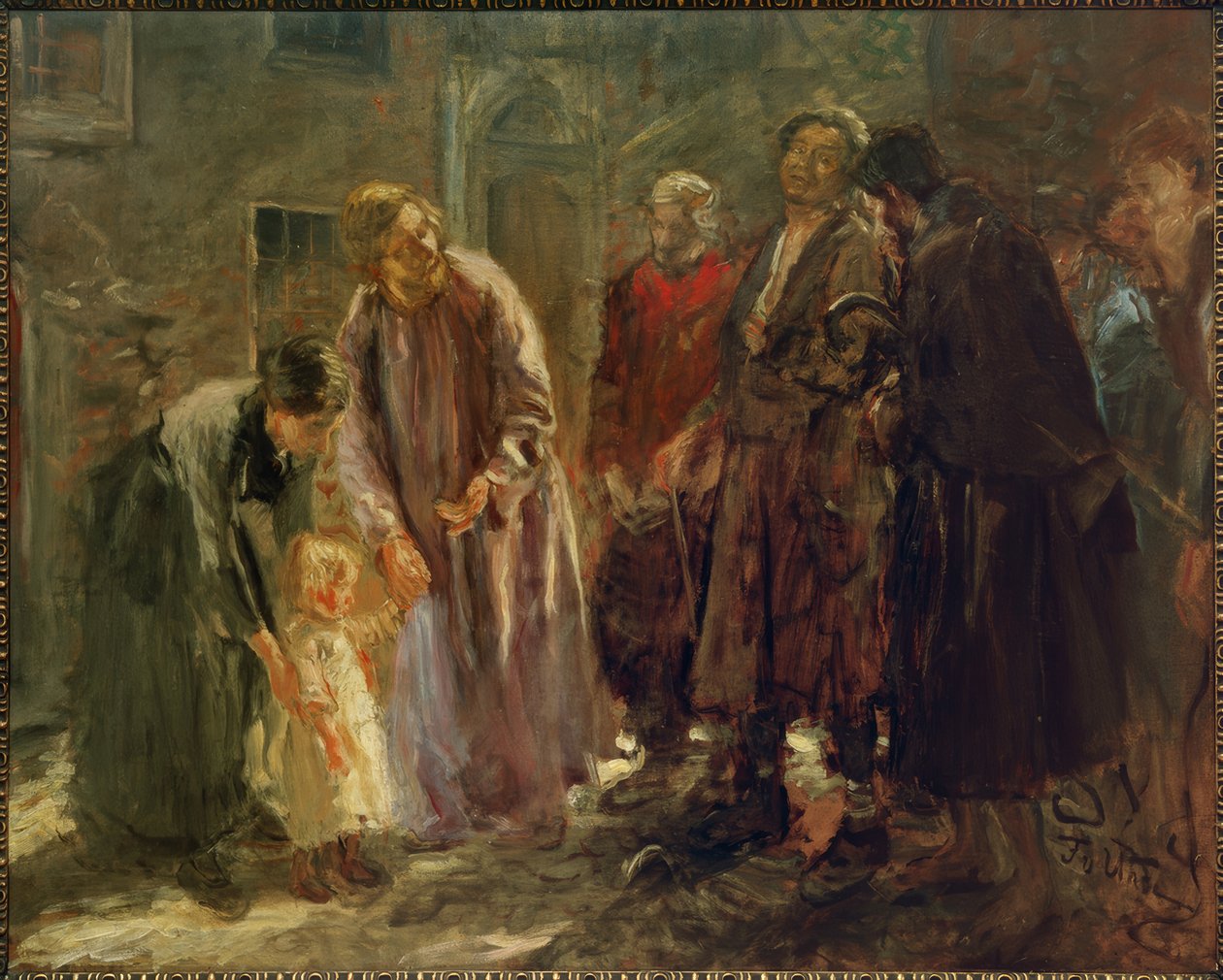 E Jesus chamou-lhe uma criança ... de Fritz von Uhde