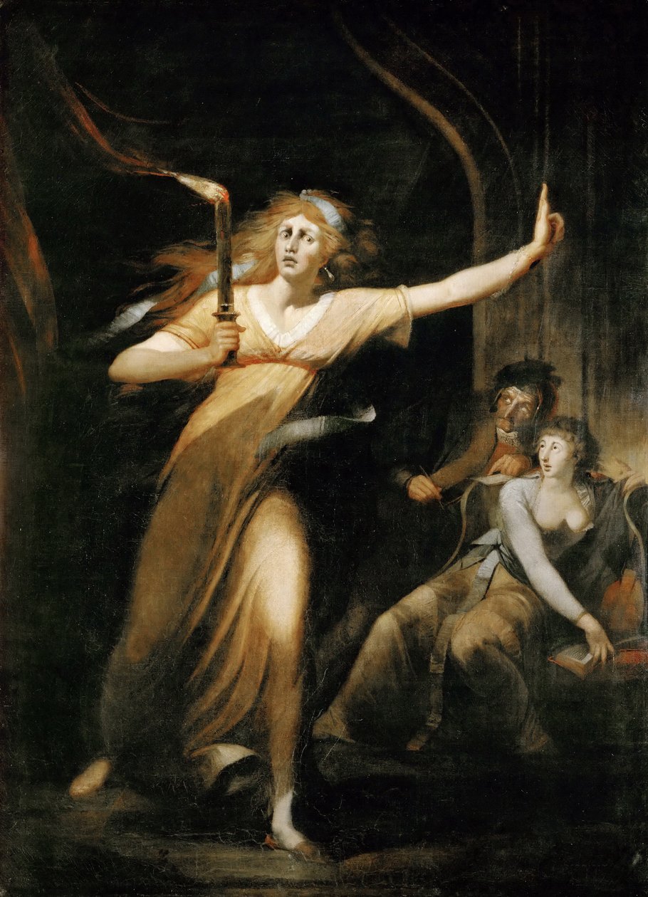 Lady Macbeth andando em seu sono de Füssli