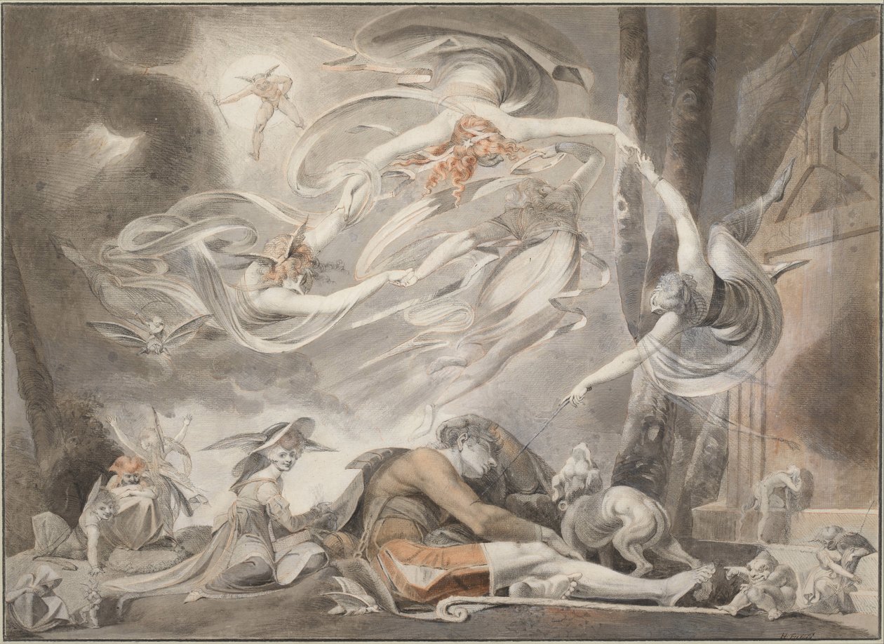 O sonho do pastor, 1786 de Füssli