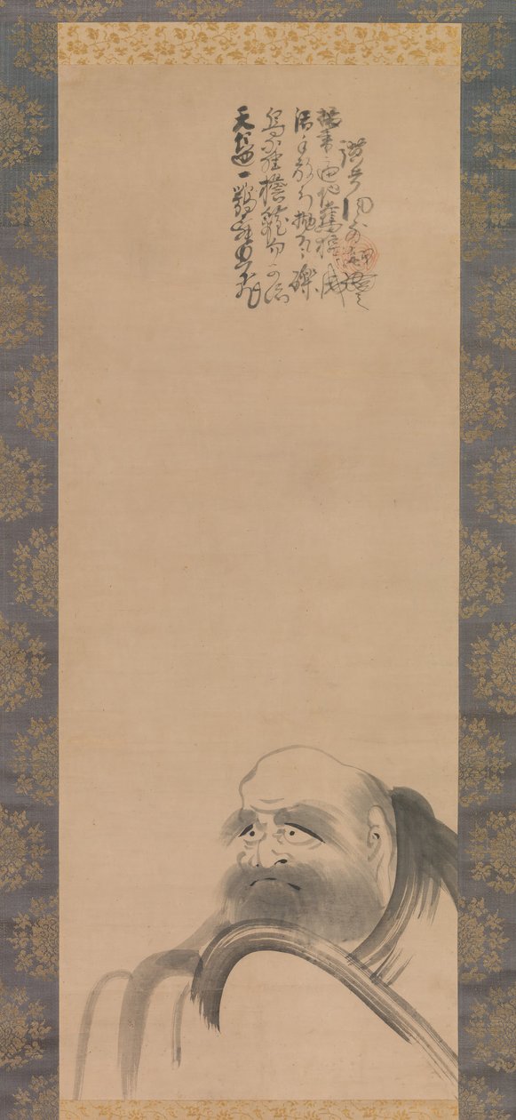 Retrato de Daruma, início do século XVII. de Fugai Ekun